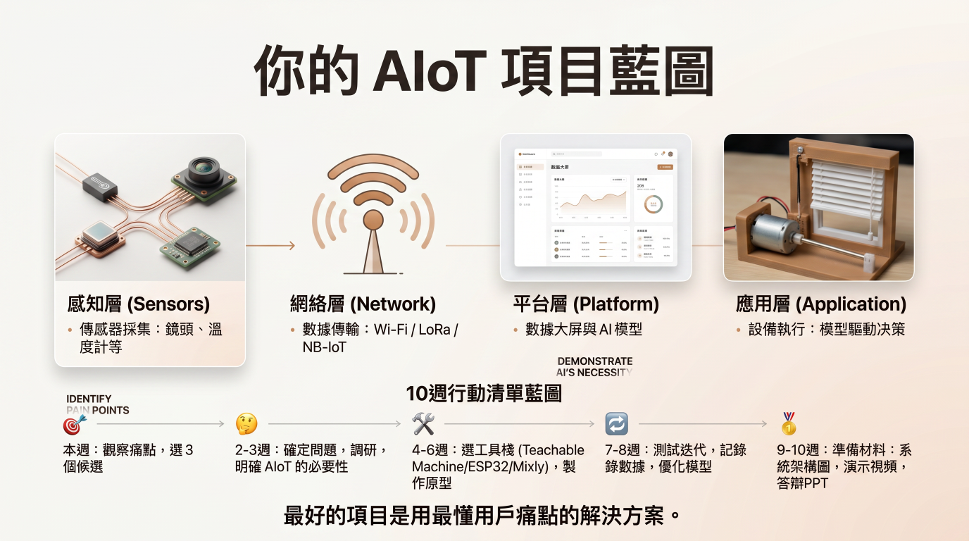 AIoT project blueprint from sensing to application